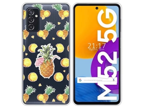 Carcasa Samsung Galaxy M52 5G TUMUNDOSMARTPHONE Dibujos Transparente Multicolor