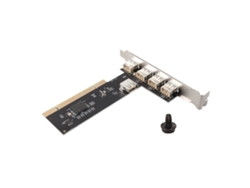 Tarjeta De Expansión Interna Pci A Usb2.0 Con 5 Puertos: 4 Externos Y 1 Interno, Adaptador Hub