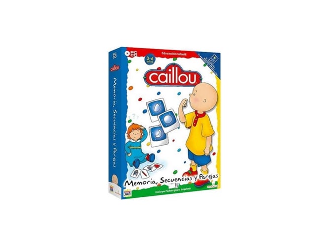 Juego PC Caillou Memoria, Secuencias, Parejas