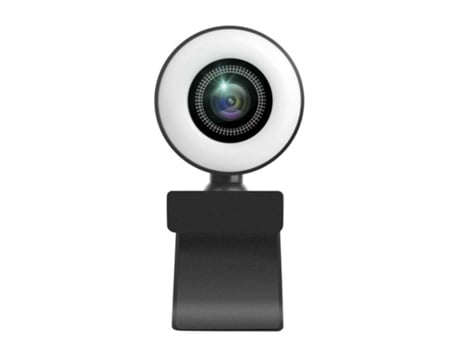 Cámara web para PC Cámara web para computadora USB 1080P/2K de alta claridad con micrófono con luz de relleno anular para transmisión en vivo - Ver...