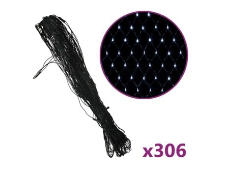 Luces de Navidad MAISON EXCLUSIVE 306 Luces LED Int/Ext Blanco Frío (300 x 300 cm)
