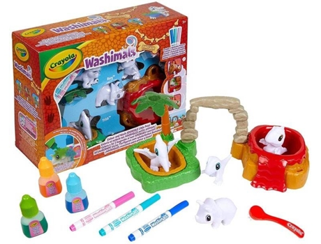 Juego Creativo CRAYOLA Washimals Dinos Set Jurasico 4 Dinocachorros (Edad Mínima Recomendada: 3años)