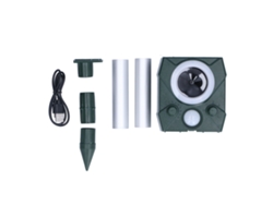 Repelente solar ultrasónico para animales pequeños, jardín, granja y patio (sin marca)