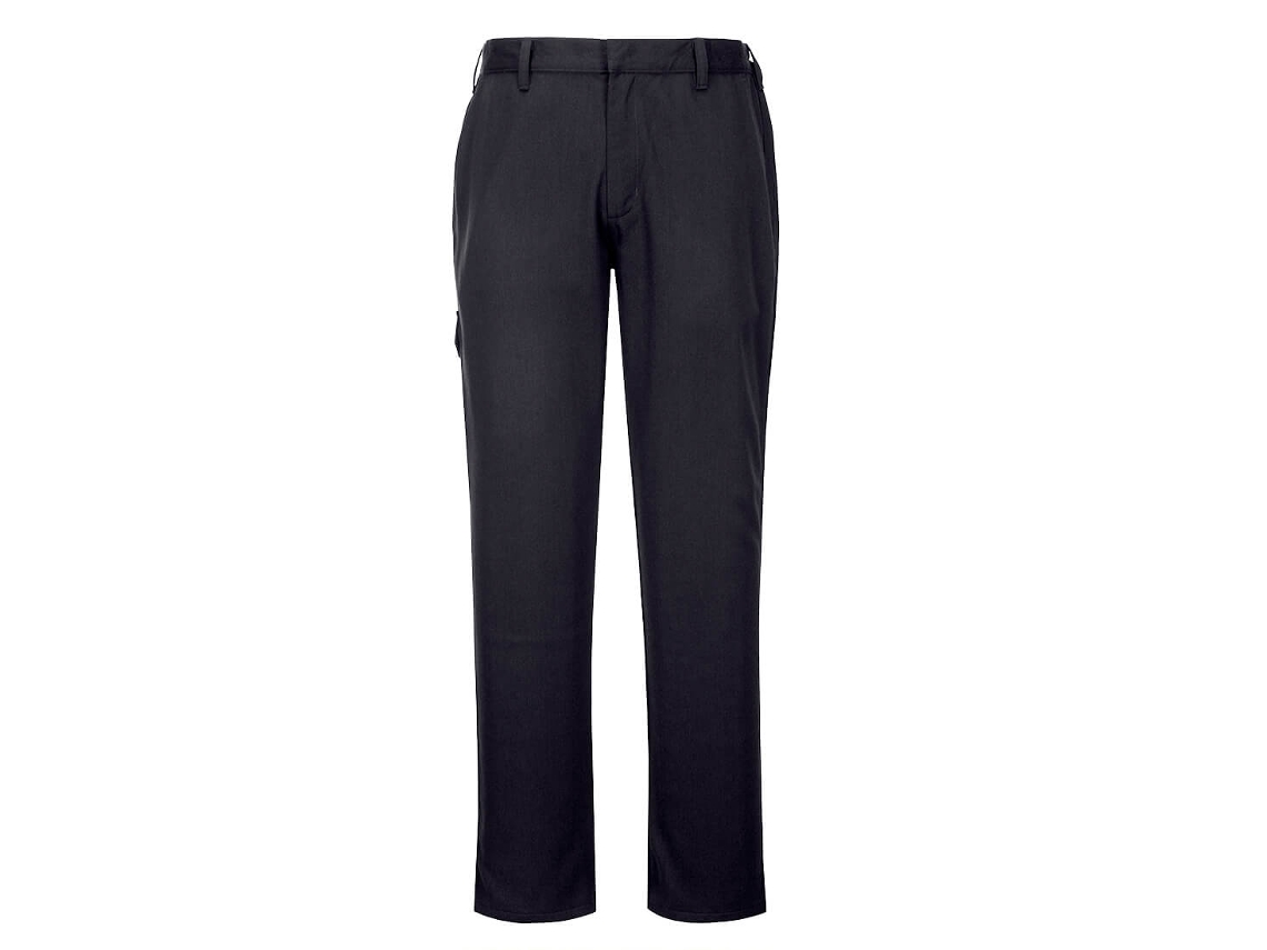 Pantalones de seguridad de metal fundido resistentes al fuego para trabajos exigentes / Azul marino / M Portwest