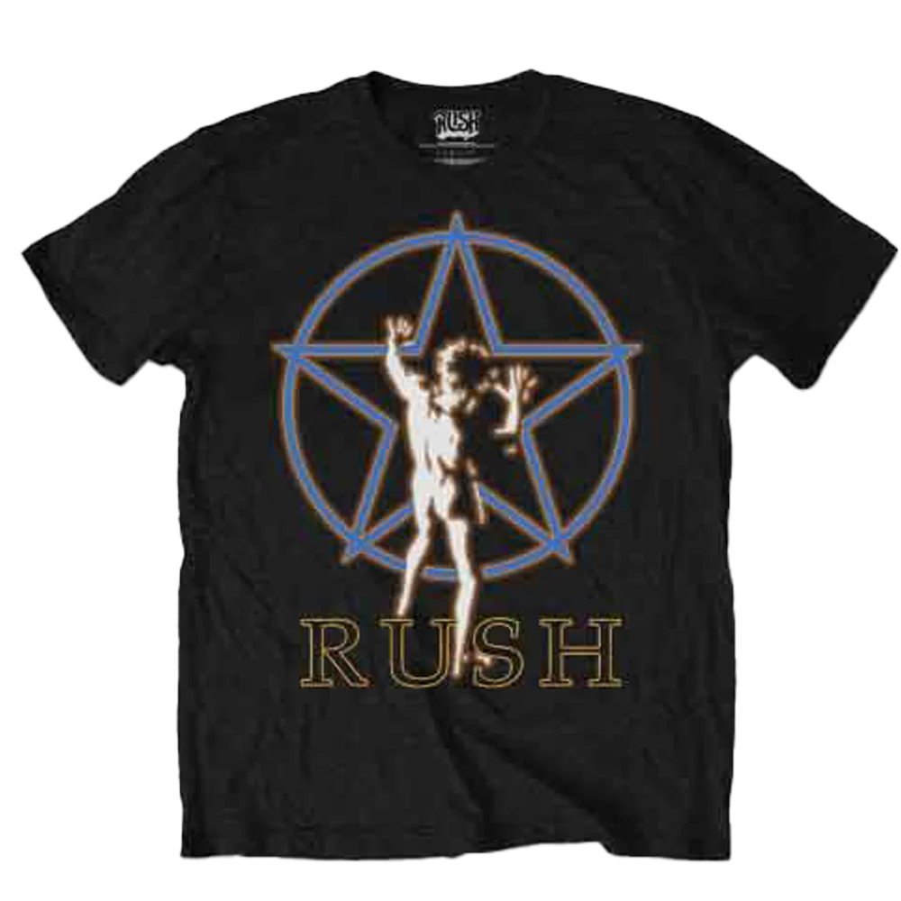 Rush Starman Glow T-shirt Unisex Rockinstone Size:s