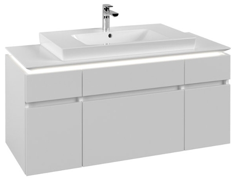 Villeroy &amp Boch Legato Vanity unit B697 1200x550x500mm céntrico con iluminación LED