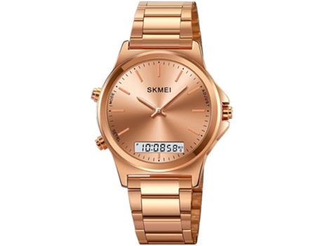 VEANXIN Relojes de pulsera digitales redondos multifuncionales-oro rosa