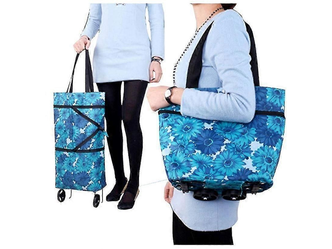 Bolso plegable con ruedas Lmell, bolso plegable con ruedas para mujer. GOKOCO
