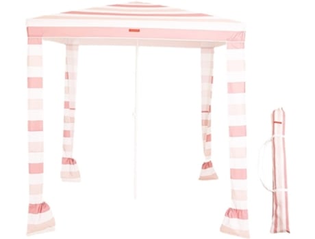 FLAMINGUEO Carpa Playa UPF50 Carpa Plegable Pergolas de Jardin y Terraza Cenador 238 x 200 x 200 cm