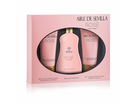 Set de Perfume Mujer AIRE SEVILLA Rose 3 Piezas
