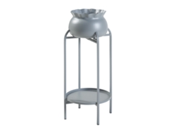 Soporte para plantas Altena 2 niveles metal 81x40x40cm - Gris [EN.CASA]
