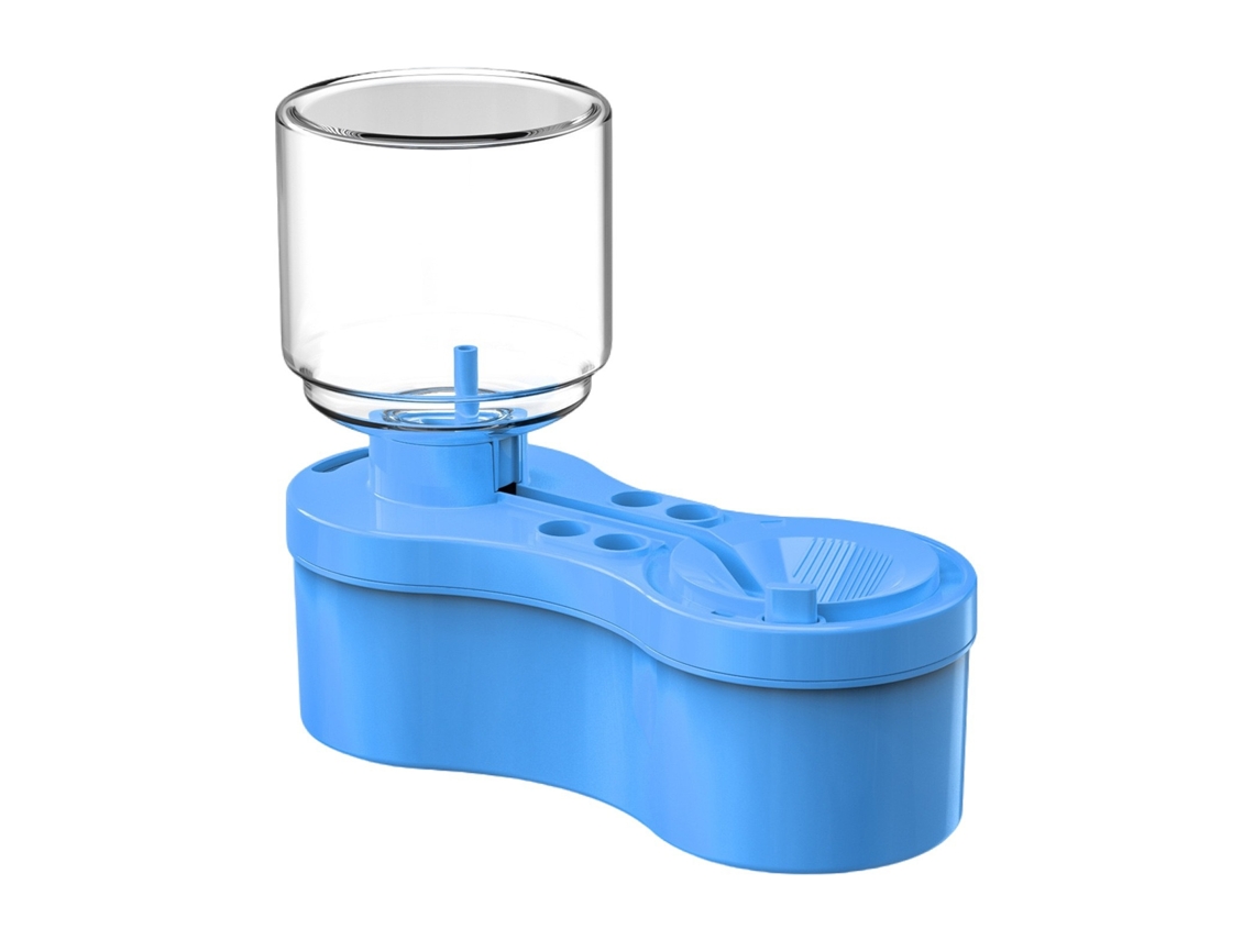Limpiador de pinceles/pinceles de acuarela Eifson con depósito de enjuague para destapar desagües (azul)