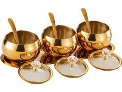 Recipientes Para Té Y Especias De Acero Inoxidable Con Cuchara, Azucarero Y Organizador De Frascos.