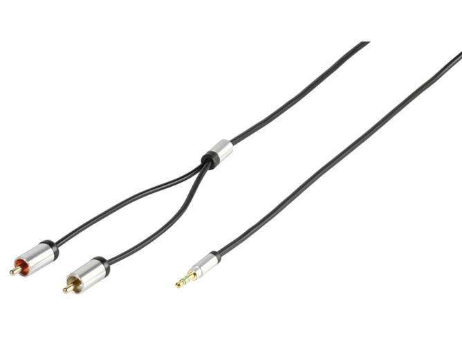 Cable VIVANCO 2RCA - Jack 3,5, 2,5 m — 2,5 m
