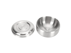 Tazón De Afeitar De Acero Inoxidable Con Tapa Para Uso Doméstico Y Profesional.