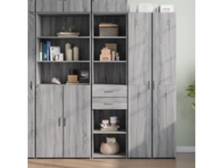 Aparador De Madera De Ingeniería Gris Sonoma 45x42,5x185 Cm
