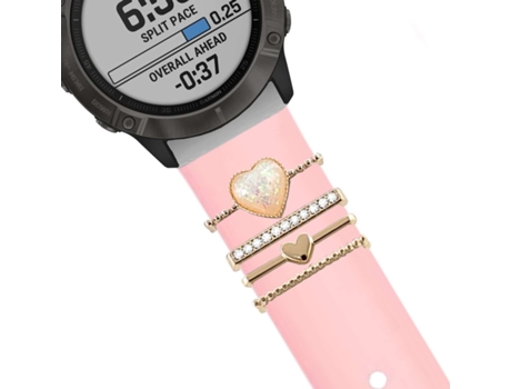 Correa Garmin Instinct Esports Edition Pulsera con Adorno Cristal Rosa