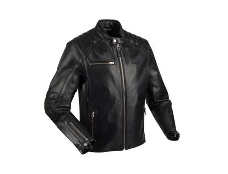 Chaqueta de Hombre para Motociclismo SEGURA Cuero Formula Piel Negro (4XL)