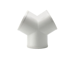 2026-pieza Y De Ventilación Circular Fantronix 150mm Para Conductos Redondos De 6 Pulgadas, Pvc Blanco