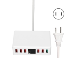 Aetheria T9+ Hub USB de 6 puertos, cargador QC 3.0, estación inteligente de 40 W con pantalla