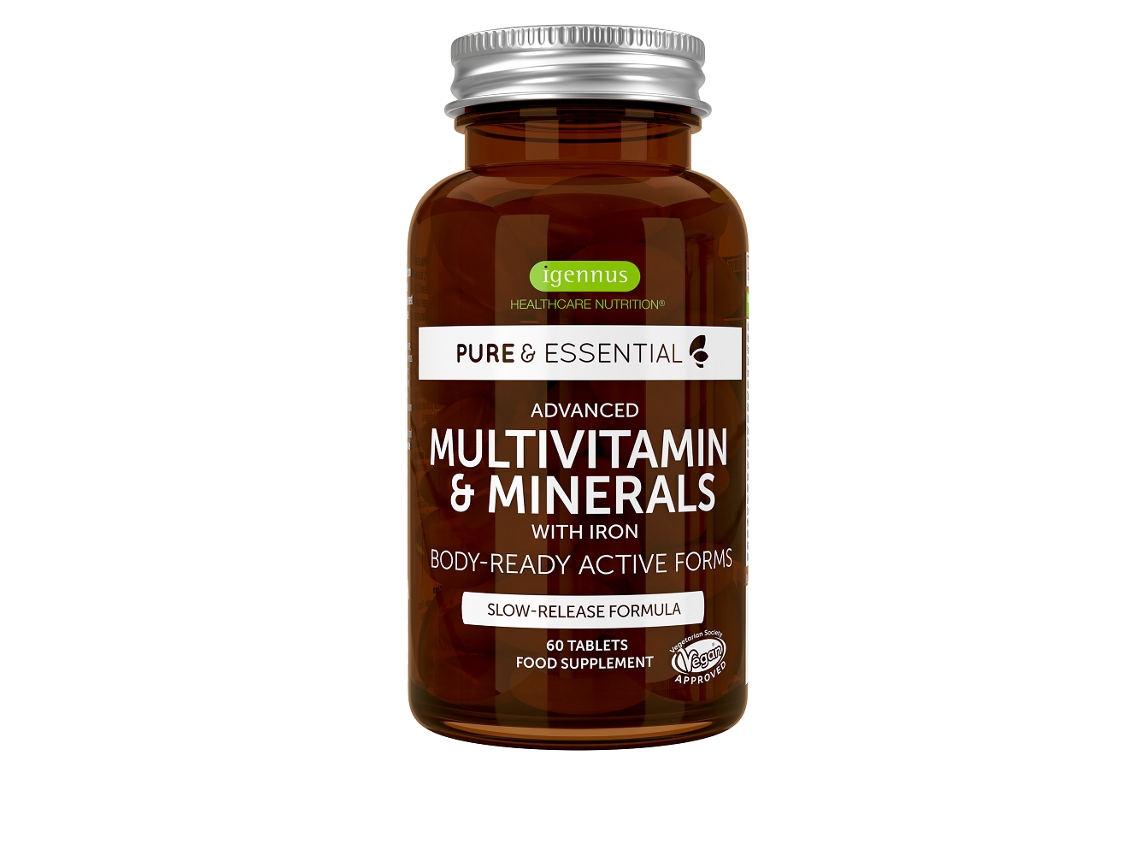 Igennus Pure & Essential Multivitamin & Minerals with Iron 60's