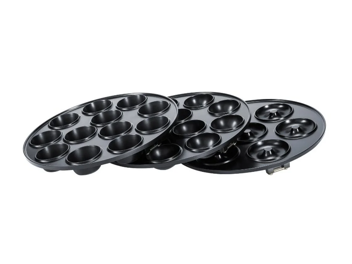 Steba Cm3 Máquina para hacer cupcakes y donas Máquina para hacer cupcakes/rosquillas 12 tartas 7 donas 800 W negra