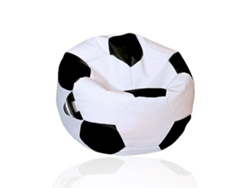 Puf Balon de Futbol. PUFESMANIACS (Polipiel - 60 cm - Multicolor)