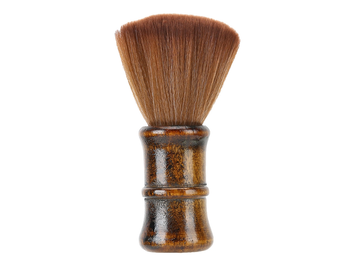 Pincel De Limpieza De Pelo Roto Para Barbero Y Estilista Con Mango De Madera Suave Y Bristles Resistentes