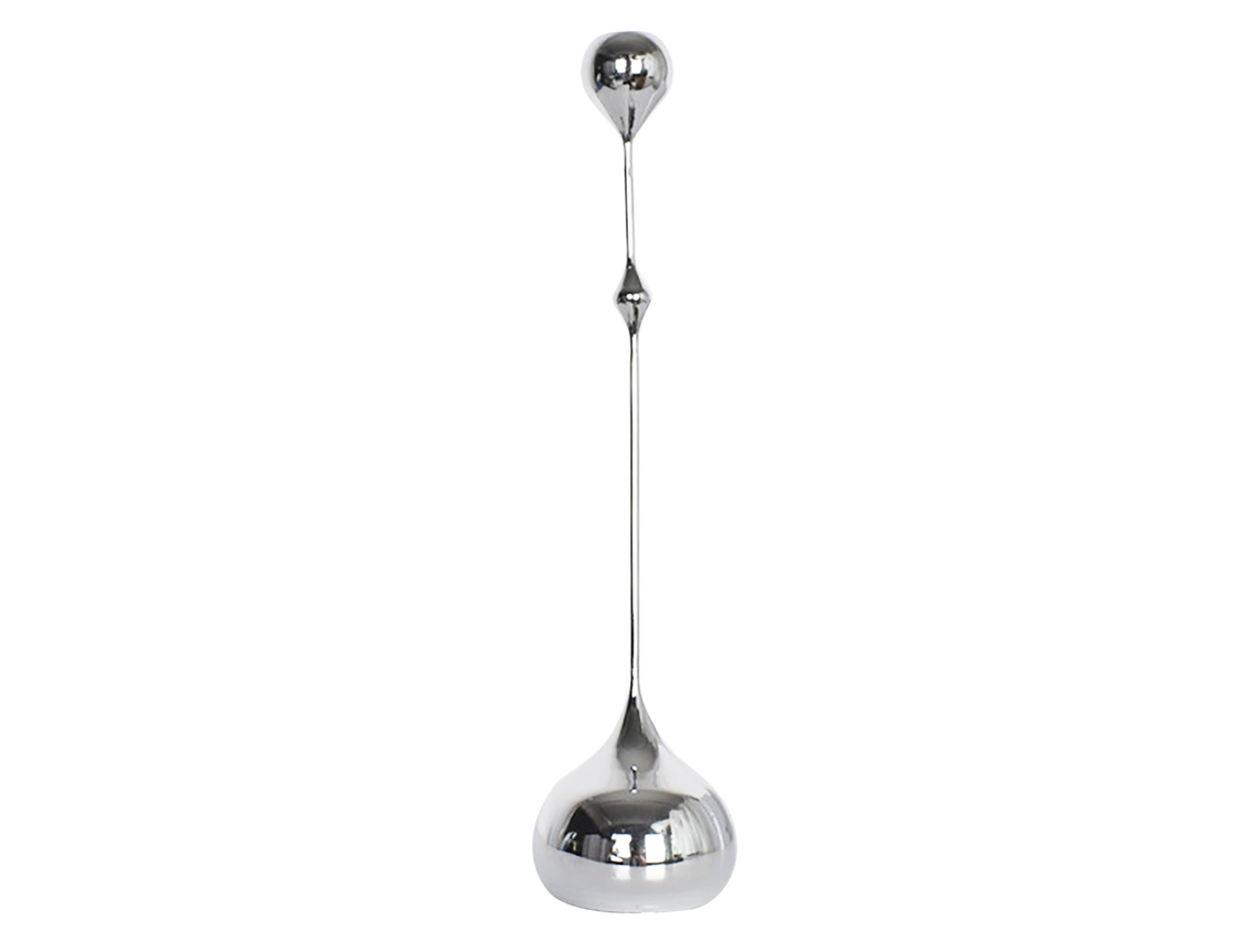 Candelabro decorativo en forma de C, fabricado en acero inoxidable 2026 para uso doméstico, escultura de mesa, acabado plateado.