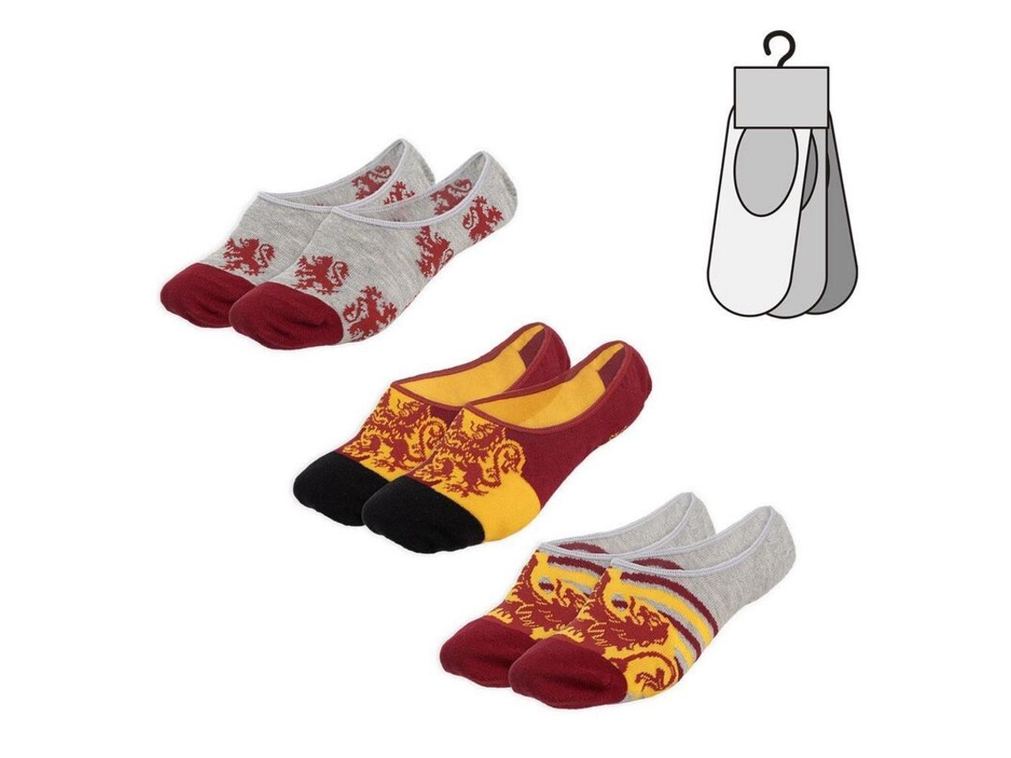 Pack 3 Calcetines Pinkie Harry Potter Gryffindor Tallas 41 46 B.active