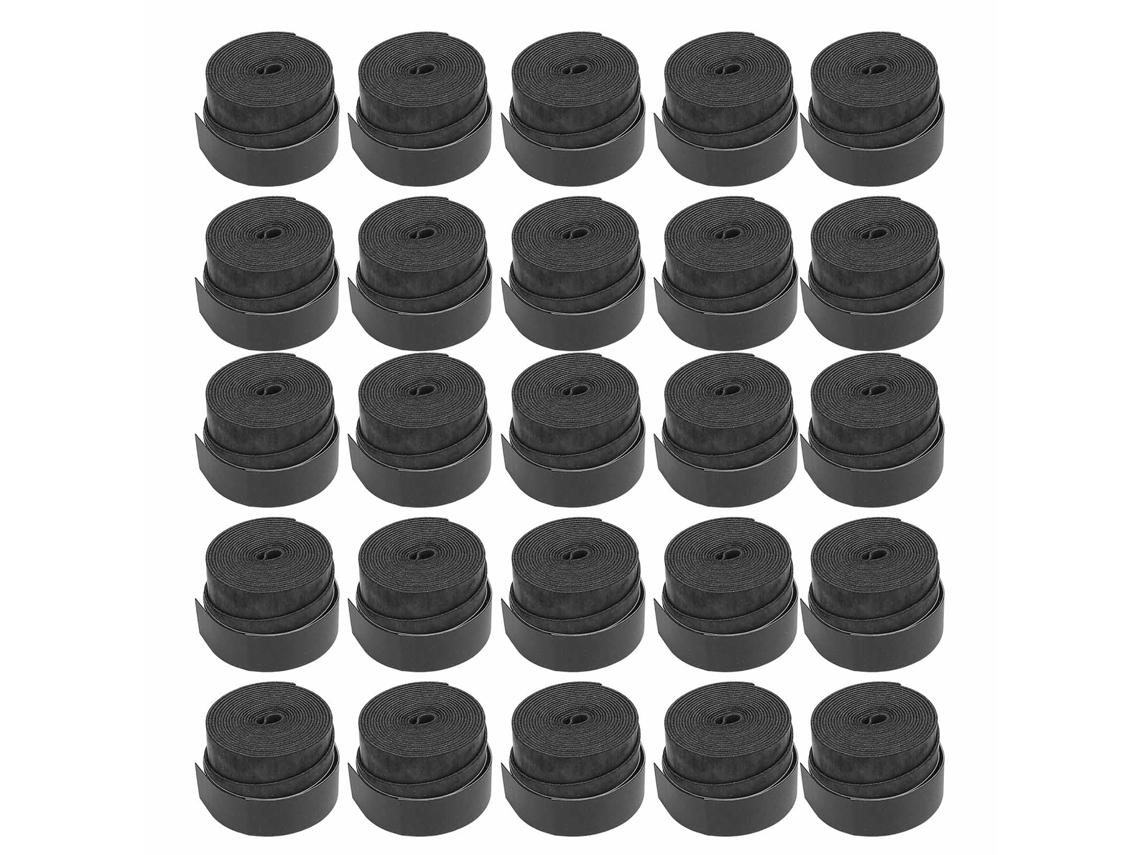 Yncm-cinta De Agarre Para Raquetas Tenis Badminton 25pcs Negro