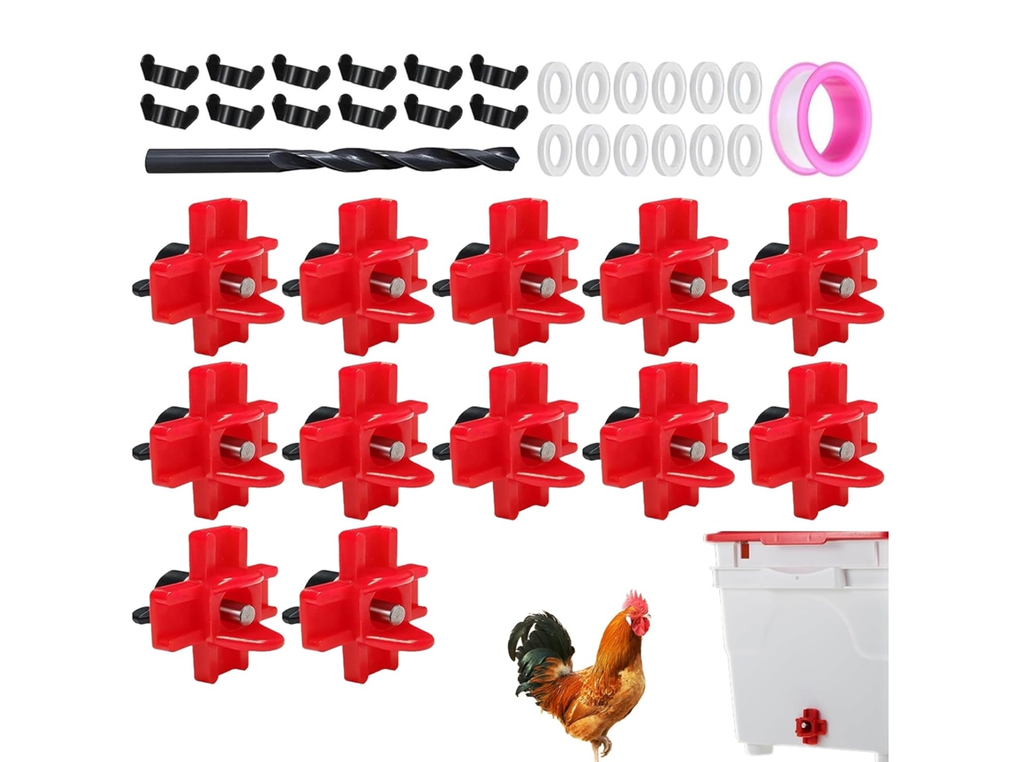 Bebedero Pollos Bebedero Automático Pollos Kit Alimentación Automática Bebederos Pollos, Comedero Horizontal