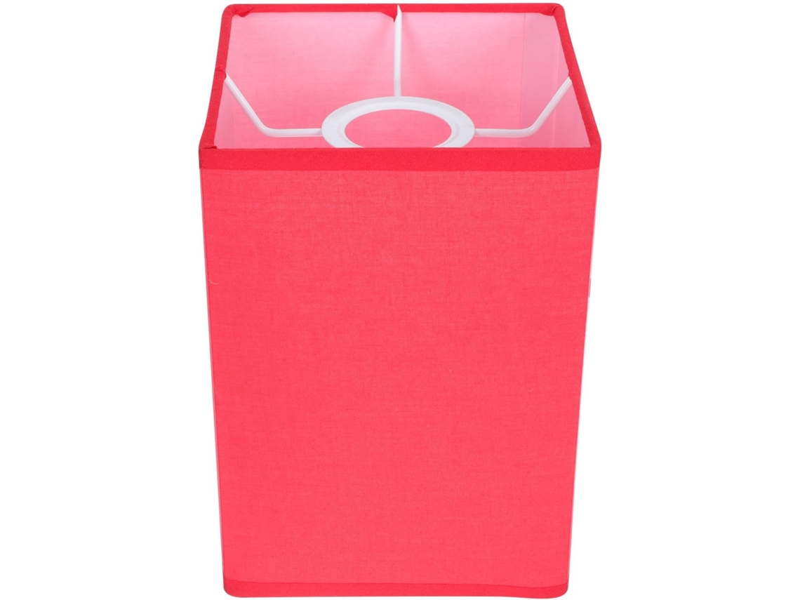 Lámpara de mesilla de noche de tela roja para sala de estar. SFUSHOS