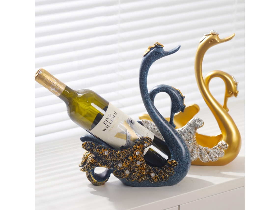 Botellero en forma de cisne, artesanía de resina de Gaomei.