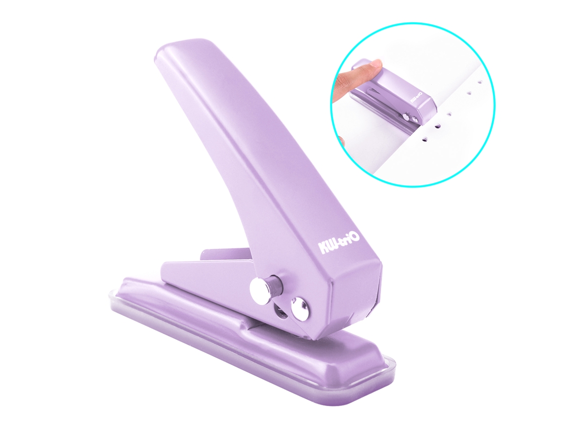 Perforadora De Un Solo Agujero, Mini, Para Metal, Capacidad Para 20 Hojas De 6 Mm, Con Recolector, Ideal Para La Escuela, La Oficina Y El Hogar.