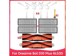 Accessories Kit For Bot D10 Plus Rls3d Robot Vacuum Main Side Brush Hepa Filter Replacement Spare P