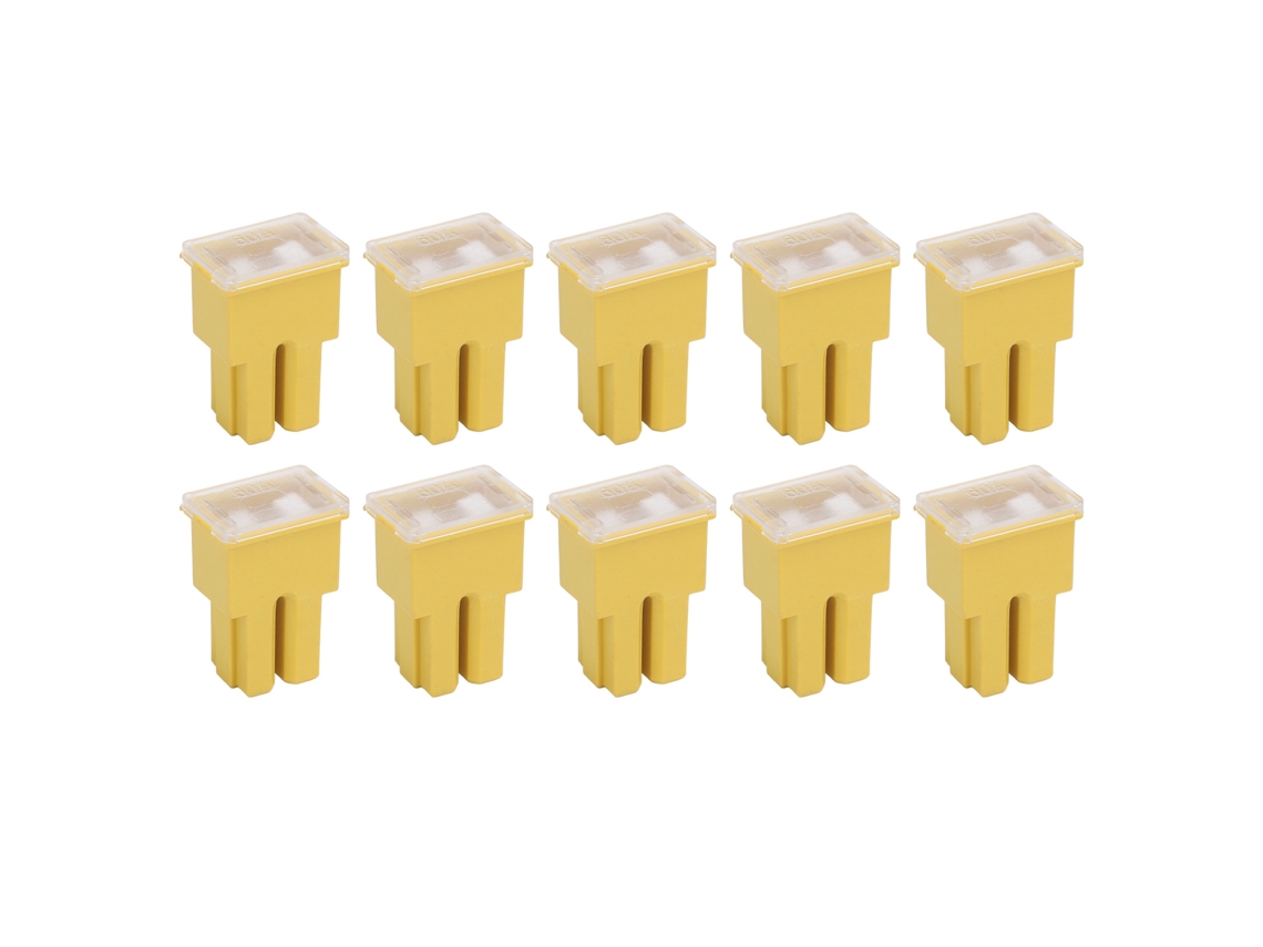 10 Piezas Funda Terminal Hembra Fusible 60a 32v Amarillo Cartucho Para Automóvil Camión