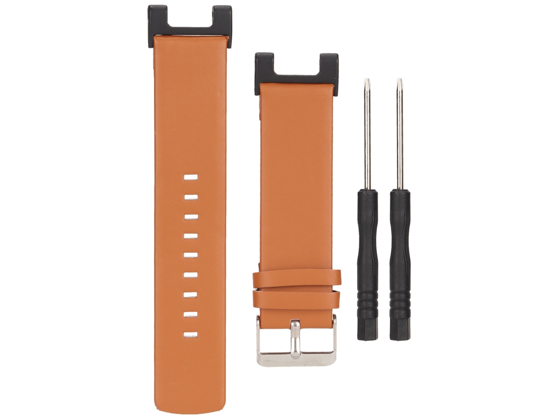 Pulseira De Couro Para Relógio Amazfit T Rex Pro Pulseira De Relógio Inteligente De Duas Faces Substituição Marrom