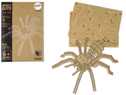 Rompecabezas de araña de madera 3D con 31 elementos educativos combinados B.active