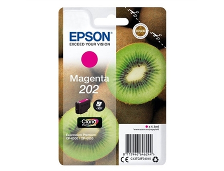 Cartucho de Tinta Original EPSON 202 (Magenta - Expression Premium XP)