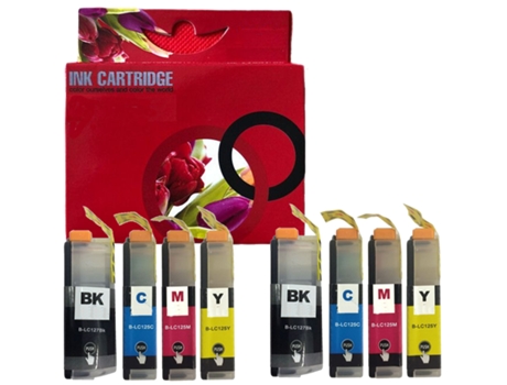 Pack 8 Cartuchos de Tinta Compatibles Brother LC127XL/LC125XL Lc127XLbk Lc125XLc Lc125XLm Lc125XLy