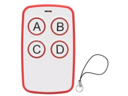 Llavero Inalámbrico Universal De 4 Botones Y 315 Mhz Para Clonación De Llaves, Ideal Para Puertas De Garaje U Oficinas - Rojo