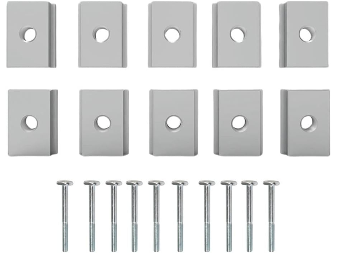 10 Piezas M8 T-slider T-slot Aleación De Aluminio Tuerca De Ranura En T Herramienta De Carpintería T