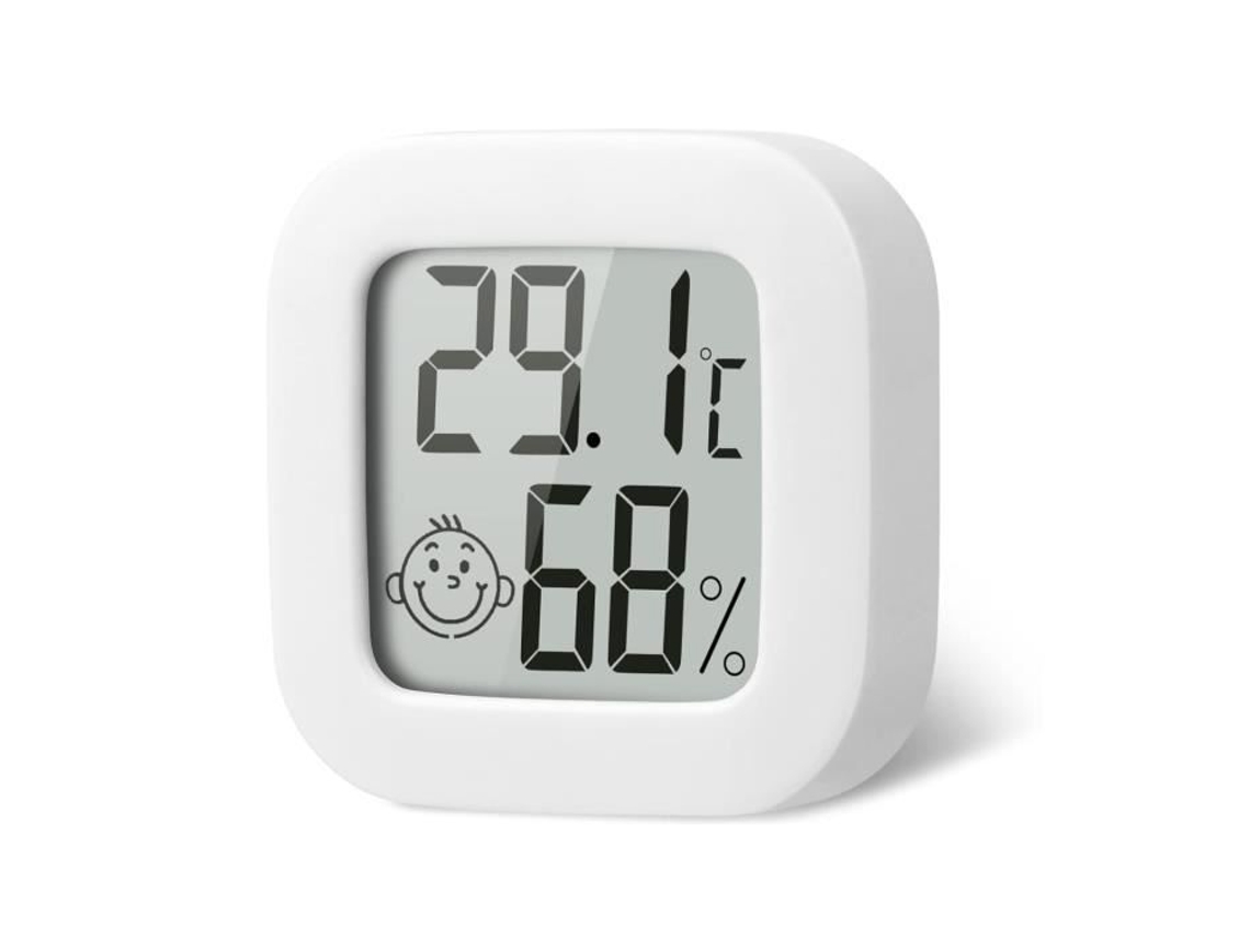 Termómetro higrómetro interior, 4 piezas Mini termómetro digital de alta precisión Higrómetro Monitor de temperatura H61 S/MARCA