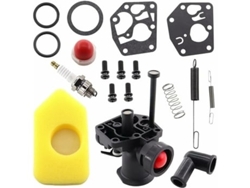 Kit de carburador para cortacésped Briggs Stratton 499809 498809a 494406 con filtro de aire 698369, resorte regulador 691859 692211 Panoona