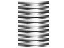 10 Espirales De Encuadernación De Hojas Sueltas, 30 Agujeros, Diámetro Interior De 22 Mm, Anillas De Encuadernación De Plástico Negro, Resistentes Al Desgaste.