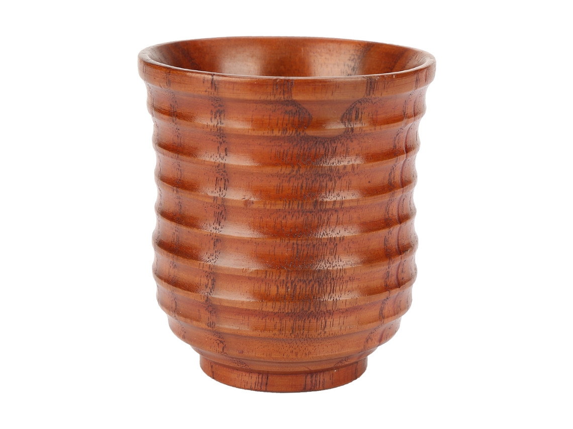 Taza Cilíndrica De Madera Natural Para Té Y Agua, Ideal Para Regalar O Coleccionar.