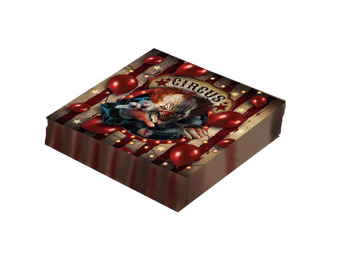 Servilletas GUIRCA Set de 12 de payaso 33X33 cm