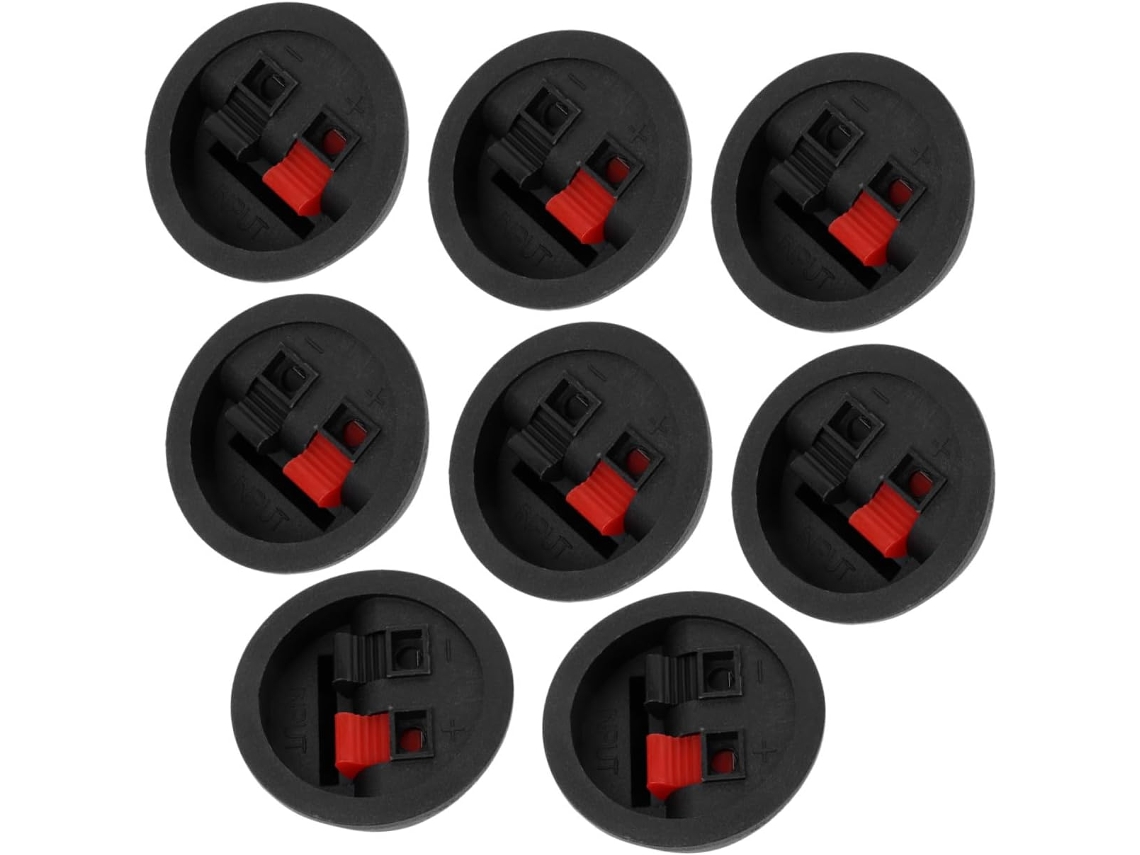 Clips Redondos Para Cables De Altavoces Para Una Conexión Rápida Y Segura.