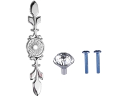 Juego De 4 Tiradores Cristal Para Cajones Con Tornillos Armarios O Puertas, Decoración Clásica